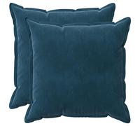 vidaXL Federa 2 pcs HOUTEN Blu 80 x 80 cm Velluto