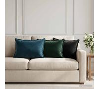 vidaXL Federa 2 pcs HOUTEN Verde Scuro 30 x 50 cm Velluto