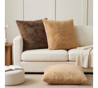 vidaXL Federa 2 pz HEERLEN Marrone Chiaro 70 x 70 cm