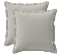 vidaXL Federa 2 pz HOUTEN Grigio 35 x 35 cm Poliestere