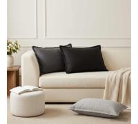 vidaXL Federa 2 pz HOUTEN Grigio 50 x 70 cm Poliestere