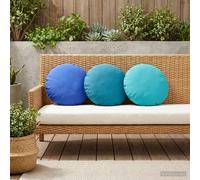 vidaXL Federa 6 pcs HEERLEN Blu Reale Ø 30 cm Poliestere