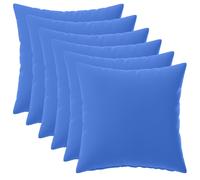 vidaXL Federa 6 pcs HEERLEN Blu Reale 40 x 40 cm Poliestere