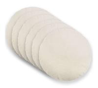 vidaXL Federa 6 pcs HEERLEN Crema Ø 30 cm Bouclé