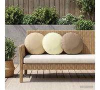 vidaXL Federa 6 pcs HEERLEN Crema Ø 30 cm Poliestere