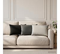 vidaXL Federa 6 pcs HEERLEN Grigio 30 x 50 cm Poliestere