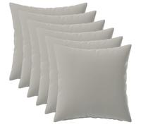 vidaXL Federa 6 pcs HEERLEN Grigio 40 x 40 cm Poliestere