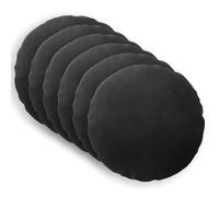 vidaXL Federa 6 pcs HEERLEN Nero Ø 30 cm Velluto