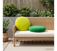 vidaXL Federa 6 pcs HEERLEN Verde Ø 50 cm Poliestere