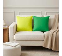 vidaXL Federa 6 pcs HEERLEN Verde 40 x 40 cm Poliestere