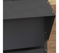 vidaXL Feeder per pollo Nero 40,5 x 45 x 41 cm 20 kg