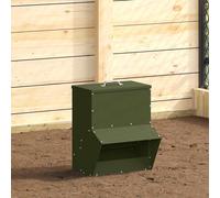 vidaXL Feeder per pollo Verde oliva 20 x 25 x 35 cm