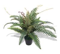 vidaXL Felce Pianta Artificiale con Vaso 60 cm Verde