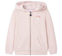 vidaXL Felpa con Cappuccio e Cerniera da Bambina Rosa Chiaro Misto 116