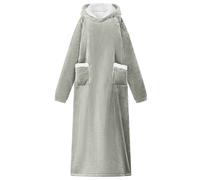 vidaXL Felpa coperta Grigio M Pile e Flanella