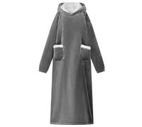 vidaXL Felpa coperta Grigio scuro l Pile e Flanella