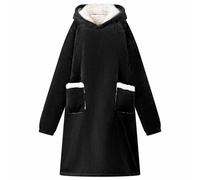 vidaXL Felpa coperta Nero m Pile e Flanella