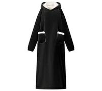 vidaXL Felpa coperta Nero M Pile e Flanella