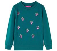 vidaXL Felpa da Bambina Verde Scuro 92