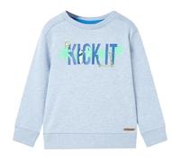 vidaXL Felpa da Bambino Blu Tenue Mélange 140