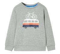 vidaXL Felpa da Bambino Cachi Chiaro Mélange 128