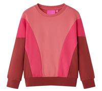 vidaXL Felpa da Bambino Color Block Rosa e Henné 116