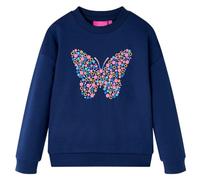 vidaXL Felpa per Bambini Blu Marino 128