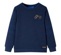 vidaXL Felpa per Bambini Blu Marino mélange 104