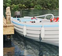 vidaXL Fendini per barche 2 pz Ø 11 x 40 cm Bianco PVC