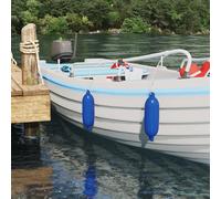 vidaXL Fendini per barche 2 pz Ø 11 x 40 cm Blu PVC