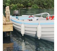 vidaXL Fendini per barche 2 pz Ø 14 x 50 cm Bianco PVC