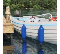 vidaXL Fendini per barche 2 pz Ø 16 x 58 cm Blu PVC