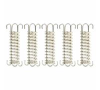 vidaXL Fermi a Molla per Vela Parasole 5 pz in Acciaio Inox
