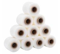 vidaXL Film Estensibile con Manico 10 pz Trasparente 23 μm 50cm x 150m, pellicola da imballaggio, pellicola da imballaggio, pellicola da avvolgimento
