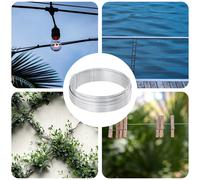 vidaXL Bobina di filo - acciaio zincato, 33 m, argento opaco, spessore 2 mm, resistente ai raggi UV, ideale per la sicurezza e la protezione esterna, ideale per giardini o terrazze, fornisce una