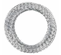 vidaXL Filo Spinato Elicoidale BTO-22 Fermagliato Acciaio 150m Recinzione