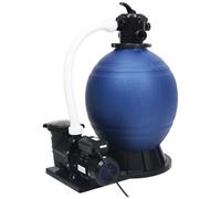 VIDAXL - Filtro a Sabbia con Pompa a 7 Vie da 1000 W Blu e Nero