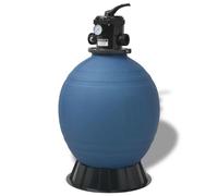 vidaXL Filtro a sabbia per piscina Blu Ø 55.9 x 96.5 cm PE