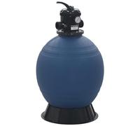 VIDAXL - Filtro A Sabbia Per Piscine Valvola A 6 Posizioni Blu 560 Mm