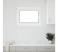 vidaXL Finestra da cantina "RISOR" 80x70 cm anta ribalta DIN sinistra bianca