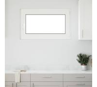 vidaXL Finestra per Soffitta RISOR 100 x 60 cm PVC e Vetro Bianco, Finestra seminterrato moderna, vetro resistente in PVC, efficiente dal punto di vista energetico, isolamento termico, insonorizzata
