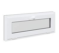 vidaXL Finestra seminterrato RISOR 110 x 40 cm PVC e vetro antracite, design moderno seminterrato, installazione di finestre rettangolari, finestre in PVC durevoli per luce e ventilazione