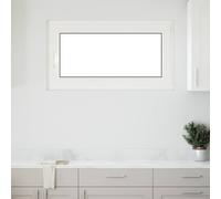 vidaXL Finestra per Soffitta RISOR 110 x 70 cm PVC e Vetro Bianco, Finestra seminterrato moderna, vetro resistente in PVC, efficiente dal punto di vista energetico, isolamento termico, insonorizzata