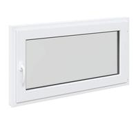 vidaXL Finestra per Soffitta RISOR 110 x 70 cm PVC e Vetro Bianco, Finestra seminterrato moderna, vetro resistente in PVC, efficiente dal punto di vista energetico, isolamento termico, insonorizzata