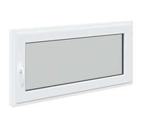 vidaXL Finestra per Soffitta RISOR 120 x 60 cm PVC e Vetro Bianco, Finestra seminterrato moderna, vetro resistente in PVC, efficiente dal punto di vista energetico, isolamento termico, insonorizzata