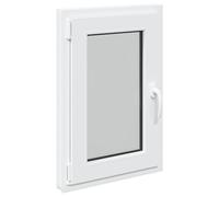 vidaXL Finestra per Soffitta RISOR 50 x 75 cm PVC e Vetro Bianco, Solaio, Isolamento Termico Moderno, Finestre Energy Efficient, Fissaggi in Vetro PVC Silenziati