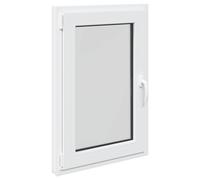 vidaXL Finestra per Soffitta RISOR 60 x 100 cm PVC e Vetro Bianco, Finestra seminterrato moderna, vetro resistente in PVC, efficiente dal punto di vista energetico, isolamento termico, insonorizzata