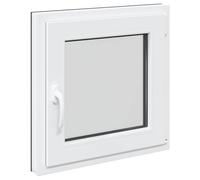 vidaXL Finestra per Soffitta RISOR 60 x 60 cm PVC e Vetro Antracite, Solaio, Isolamento Termico Moderno, Finestre Energy Efficient, Fissaggi in Vetro PVC Silenziati