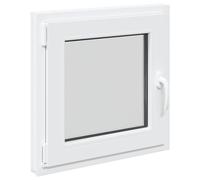 vidaXL Finestra per Soffitta RISOR 60 x 60 cm PVC e Vetro Bianco