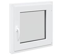 vidaXL Finestra per Soffitta RISOR 60 x 60 cm PVC e Vetro Bianco, Solaio, Isolamento Termico Moderno, Finestre Energy Efficient, Fissaggi in Vetro PVC Silenziati